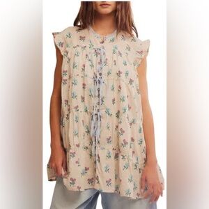 Free People Sundown Layered Ruffled Mini Dress